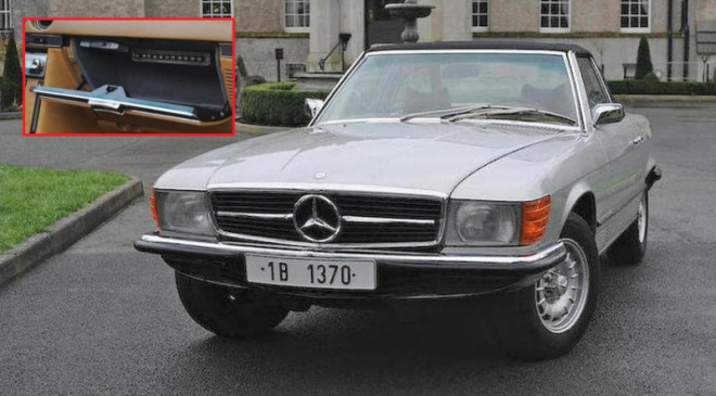 Toto je Mercedes SL Nicolaa Ceausesca, měl v něm přímé spojení na tajnou službu