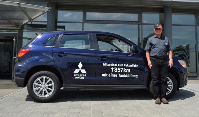 Mitsubishi ASX 1,8 Di-D ujelo na jednu nádrž 1 857 km, v běžném provozu