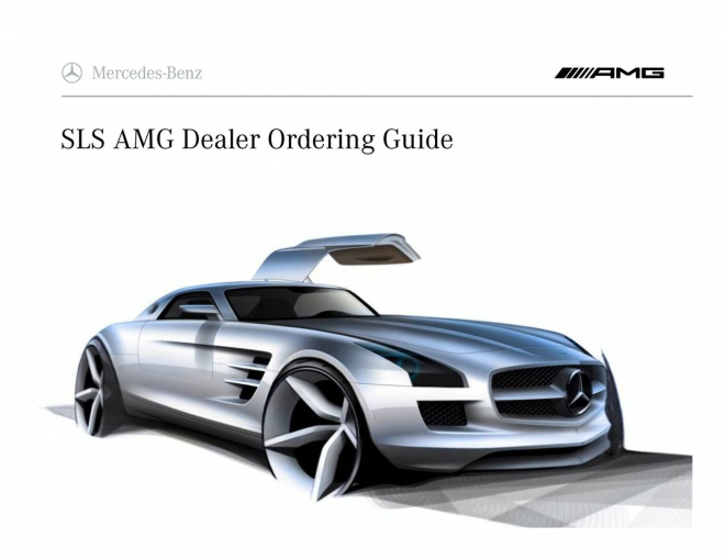 Mercedes-Benz SLS Gullwing: unikl prodejní katalog