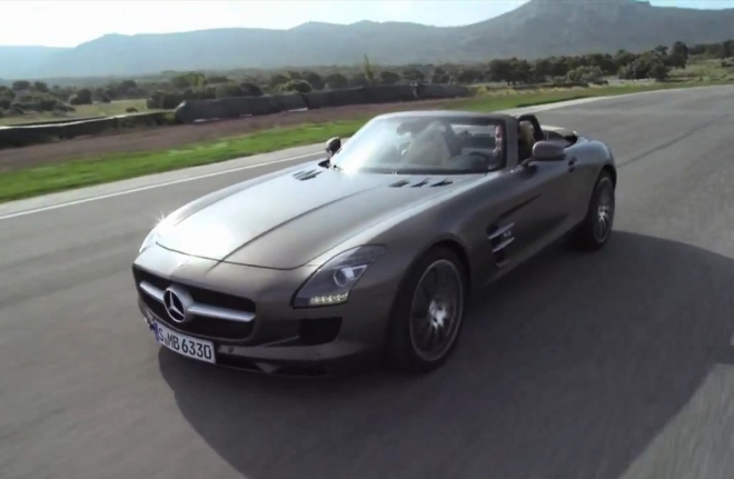 Mercedes SLS AMG Roadster ještě jednou na videu, tentokrát v pořádné akci