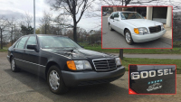 K mání jsou dva zánovní Mercedesy S z roku 1992. Jako balíček, za 7 milionů