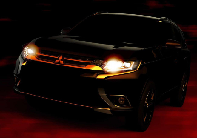 Mitsubishi Outlander 2016: první oficiální fotky faceliftu přichází s křížkem po funuse
