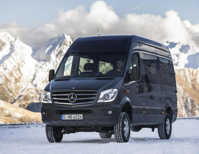 Mercedes Sprinter 4x4 2014: pohon všech kol akorát včas na zimu