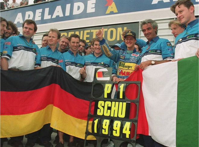 Schumacher se před 20 lety stal poprvém mistrem světa F1, ožil aspoň jeho web