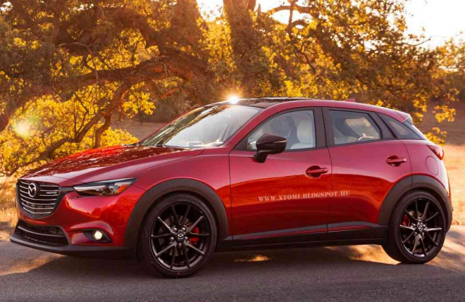 Mazda CX-3 MPS: kdyby si to Mazda s MPS rozmyslela (ilustrace)