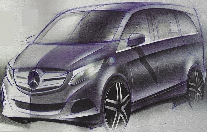 Mercedes Viano 2014: unikly ilustrace nové generace? Představit se má už ve Frankfurtu