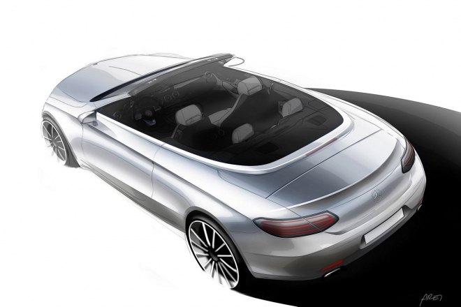 Nový Mercedes C Cabriolet se začal odhalovat, možná až příliš nesměle