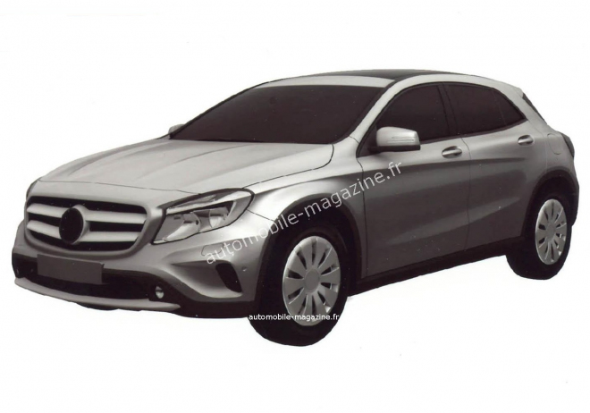 Mercedes GLA 180 CDI: patentové snímky odhalily nový základ s motorem Renault