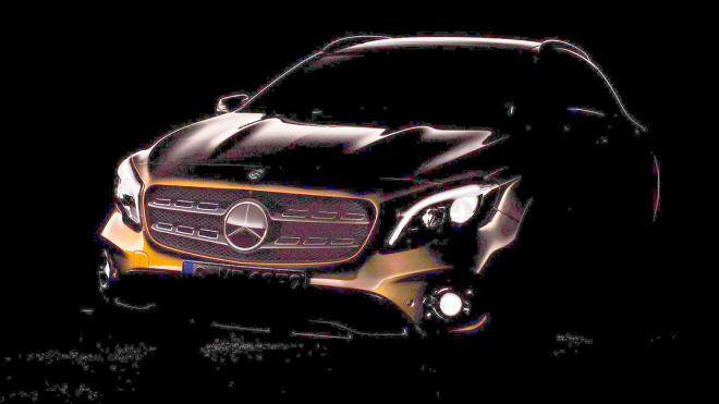 Mercedes GLA 2017: facelift se ukázal na první fotce, míří do Detroitu