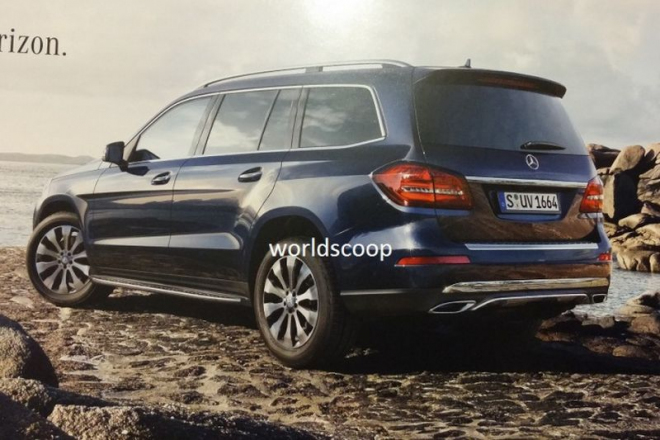 Mercedes GLS 2016: facelift GL odhalen únikem, přiváží hlavně novou příď (doplněno)