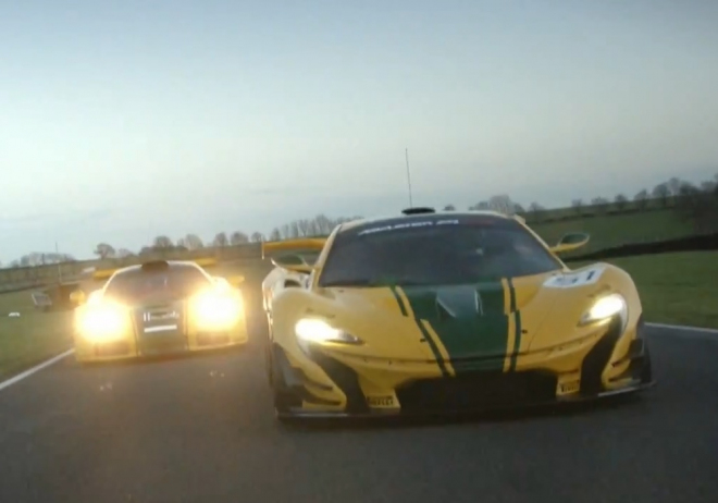 McLaren P1 GTR si to na okruhu rozdal s McLarenem F1 GTR (video)