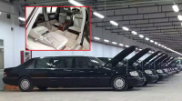 Toto je čínská opulence, 8 Mercedesů S Pullman s nápisem Dynastie 1000