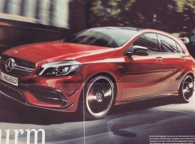 Mercedes A 45 AMG: facelift odhalen únikem, verze S má dostat 400 koní