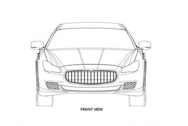 Maserati Quattroporte 2013: nová generace odhalena únikem patentových snímků