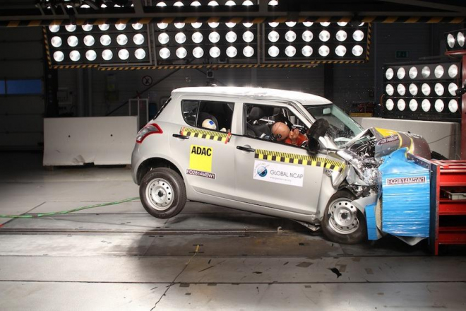 Suzuki Swift a Datsun Go propadly v crash testech, mají 0 hvězd