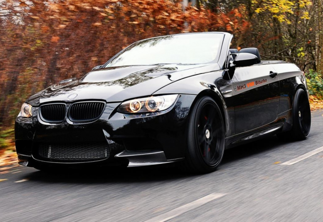Manhart MH3 V8 R Biturbo: BMW M3 dostalo motor z X6 M, jede až 320 km/h