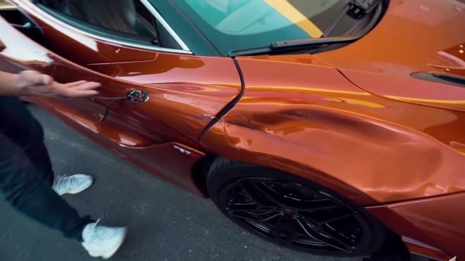 Někdo lehce naboural moderní sporťák McLarenu, cena opravy ho může zruinovat