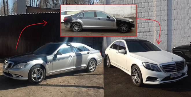 Takto předělají Ukrajinci starý Mercedes S na nový, výsledek od originálu nerozeznáte