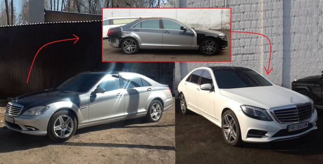 Takto předělají Ukrajinci starý Mercedes S na nový, výsledek od originálu nerozeznáte