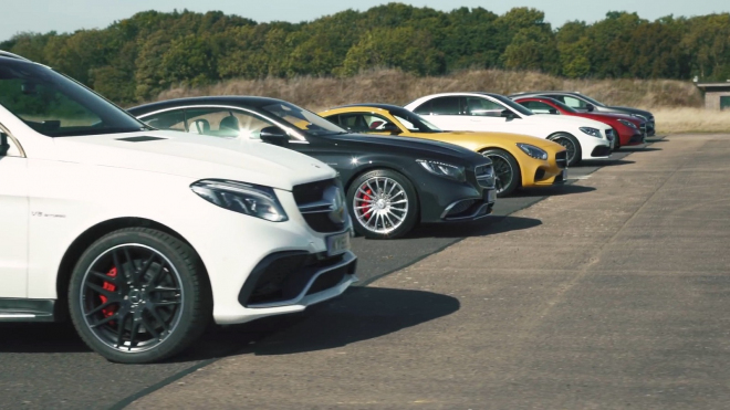 Které AMG je nejrychlejší? Tento sprint srovnal dynamiku všech, až na jedno (video)