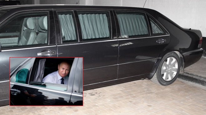 K mání je nejoblíbenější Putinův Mercedes, S 600 Pullman Guard. Stojí jmění