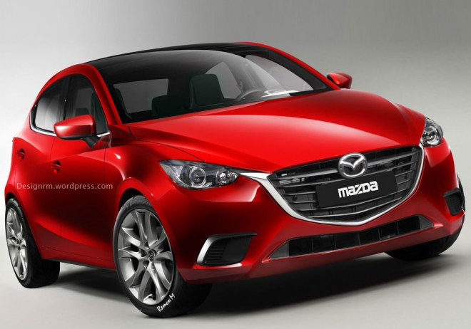 Mazda 2 2015 se na nových ilustracích ukazuje ze všech stran
