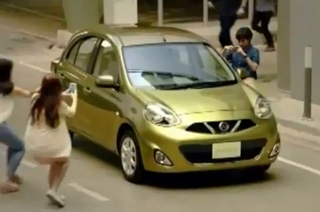 Facelift Nissanu Micra pro rok 2013 na prvním videu: a holky budou koukat