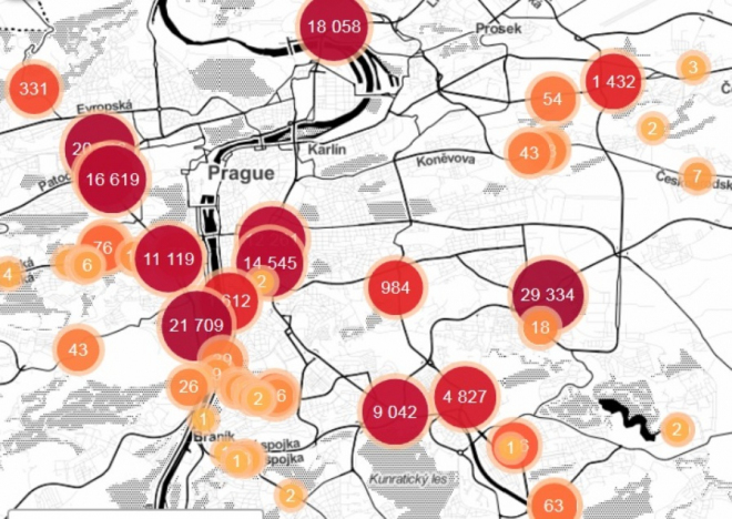 Kde Praha rýžuje na pokutách? Tohle jsou nejvýnosnější místa měření rychlosti