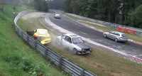 Rozlitá chladicí kapalina je stejný problém jako olej, na Ringu byl znovu chaos (video)
