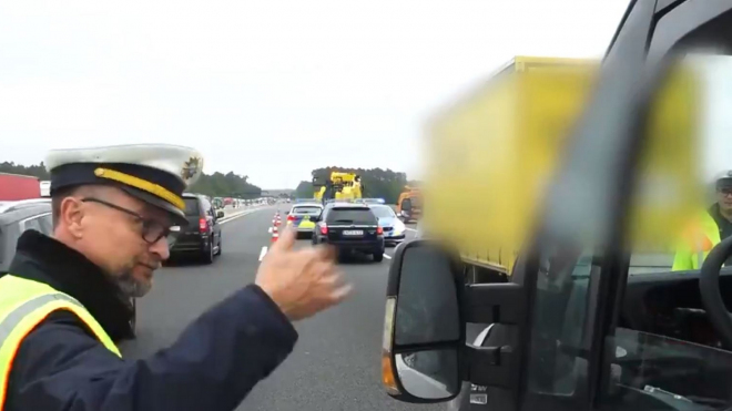 Německý policista vyškolil českého řidiče, který porušoval místní pravidla