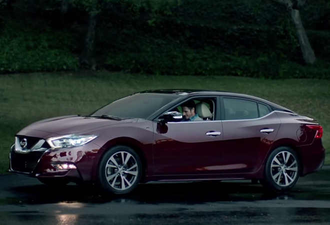Nový Nissan Maxima 2015 překvapivě odhalen v reklamním spotu (video)