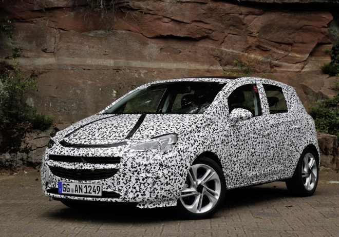 Nový Opel Corsa 2015 na dalších fotkách v maskáčích, tříválec nabídne 115 koní