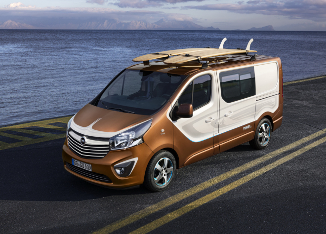 Opel Vivaro Surf: dodávka pro surfaře možná zamíří do výroby