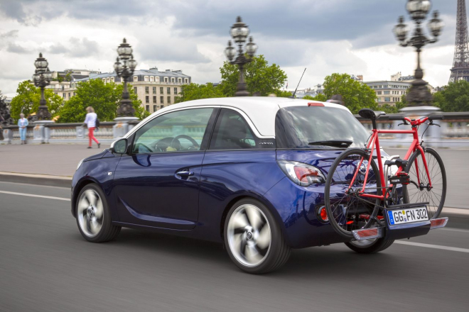 Opel nabídne systém FlexFix na uchycení jízdních kol i pro malý Adam