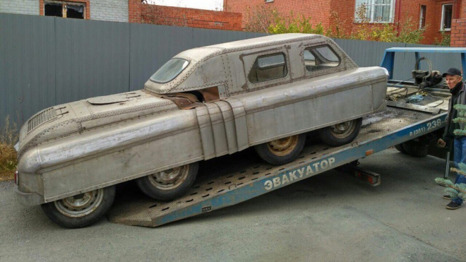 V Rusku našli obojživelné auto 8x8 z časů SSSR. Je tak bizarní, jak se zdá