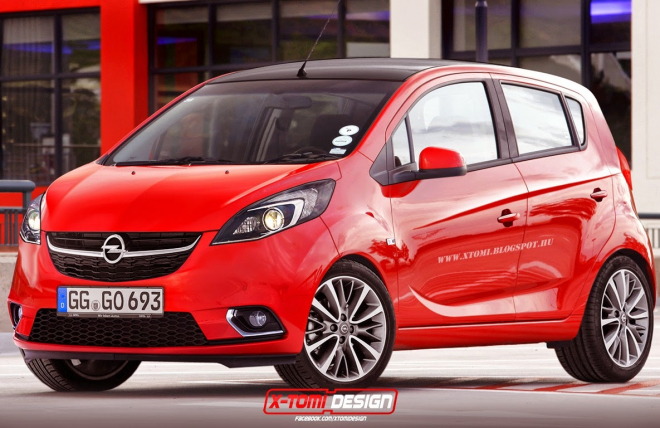 Opel Karl: nové levné mini se ukazuje na ilustraci, realita by nemusela být jiná