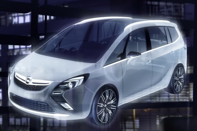 Opel Zafira Tourer Concept: předprodukční podoba nové Zafiry odhalena