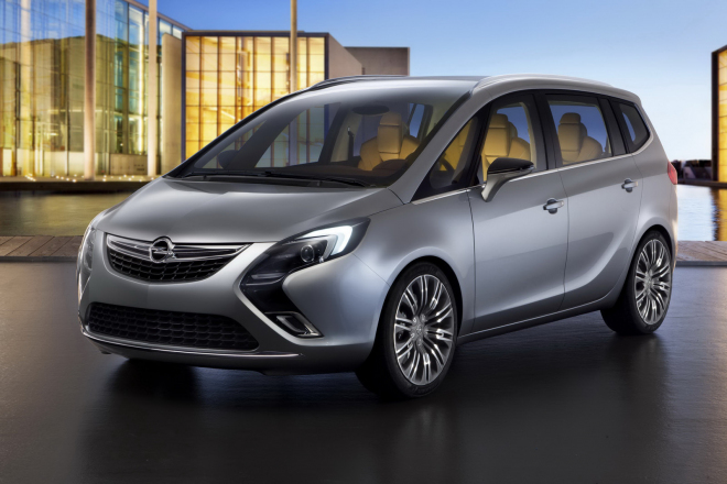 Opel Zafira Tourer Concept: předobraz nové Zafiry detailně