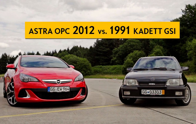 Opel Astra OPC 2012 vs. Kadett GSi 1991: rozdíl 20 let vývoje může být znát