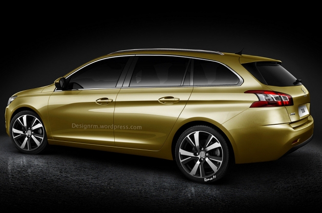 Peugeot 308 SW a 3D 2014: další verze nové 308 na obzoru (ilustrace)