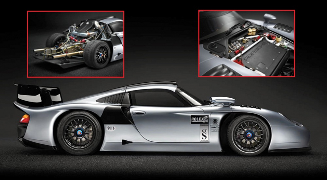 Na prodej je Porsche 911 GT1 Evolution na značkách, je jediné takové na světě