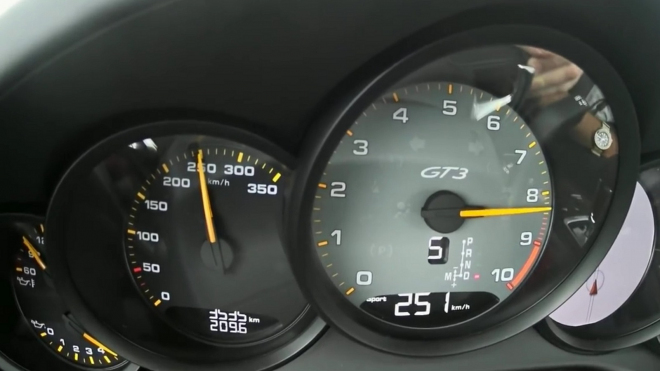 Podívejte se na zrychlení faceliftovaného Porsche 911 GT3 z 0 na 250 km/h (video)