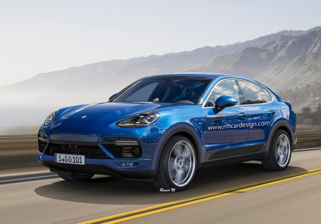Porsche Cayenne Coupe: zuffenhausenská X6 připomíná rozpláclou žábu (ilustrace)