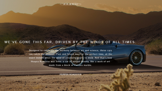 Zdánlivě tuctový web Pagani skrývá vtipnou šifru, které si málokdo všimne