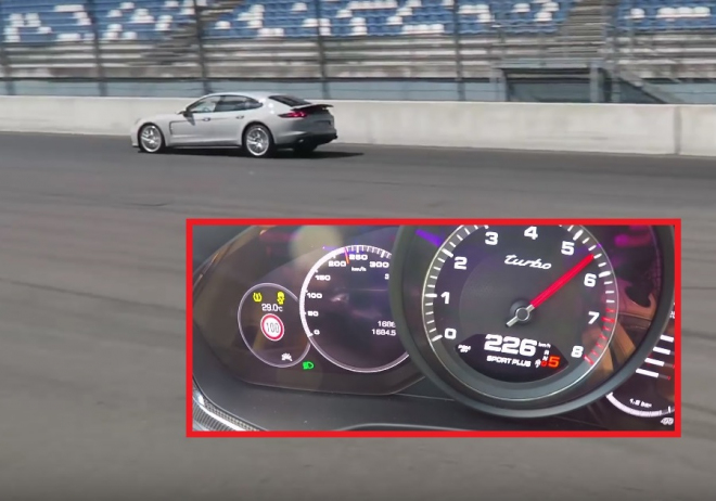 Nové Porsche Panamera Turbo ve zrychlení z 0 na 226 km/h, 2 tuny ho moc nebrzdí (video)