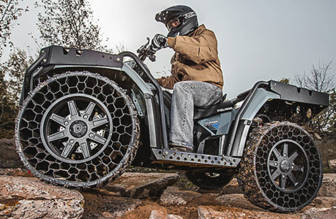 Polaris Sportsman WV850: produkční bezvzduchové pneumatiky realitou