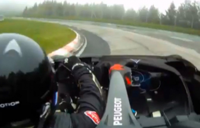 Peugeot EX1: video z podivné rekordní jízdy na Nürburgringu je na světě