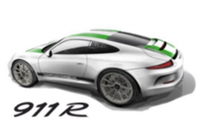 Porsche 911 R se ukázalo na prý oficiální ilustraci, má být výrazně lehčí než GT3