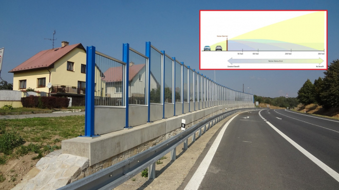 Protihlukové bariéry u silnic jsou velký podfuk. Vědci popsali jejich reálný efekt