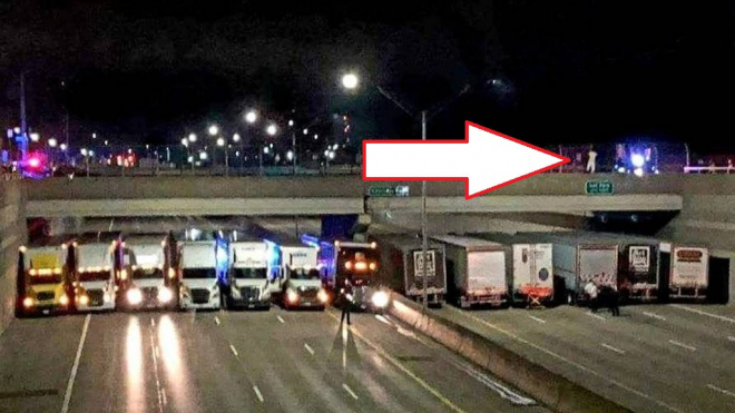 Podívejte se, jakým úžasným způsobem zachránilo 13 kamioňáků život mladému muži